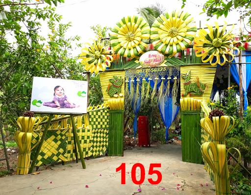 Cổng cưới lá dừa Miền Tây đẹp - Mẫu 105