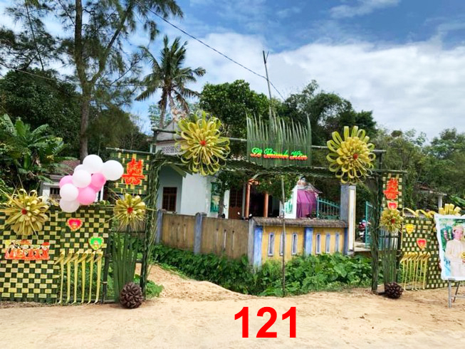 Cổng cưới lá dừa Miền Tây đẹp - Mẫu 121