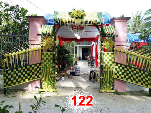 Cổng cưới lá dừa Miền Tây đẹp - Mẫu 122