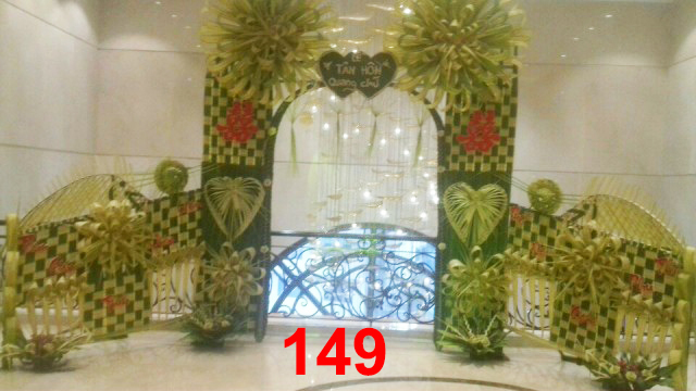Cổng cưới lá dừa Miền Tây đẹp - Mẫu 149