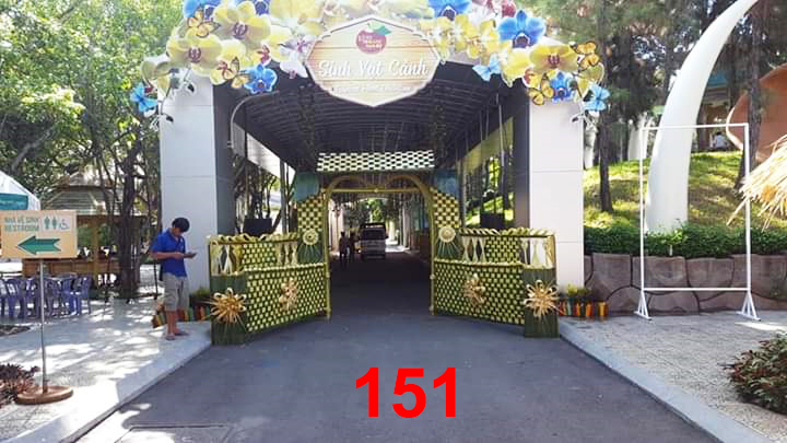 Cổng cưới lá dừa Miền Tây đẹp - Mẫu 151