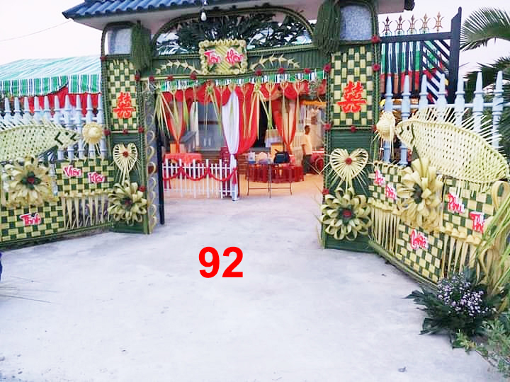 Cổng cưới lá dừa Miền Tây đẹp - Mẫu 92