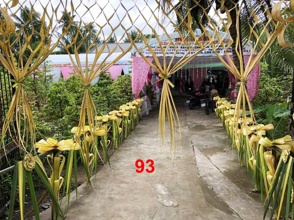 Cổng cưới lá dừa Miền Tây đẹp - Mẫu 93