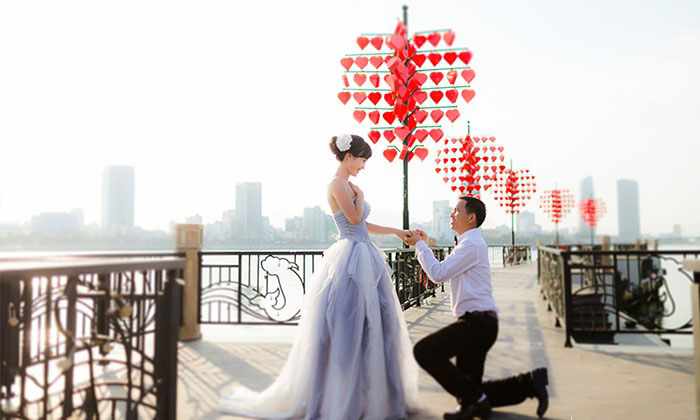 Cầu tình yêu - Địa điểm chụp ảnh cưới đẹp ở Đà Nẵng